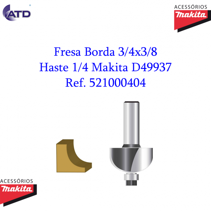 Fresa para madeira Makita D49937