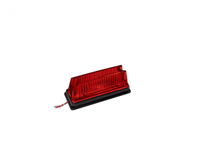 Lanterna retangular LED para Furgão vermelha