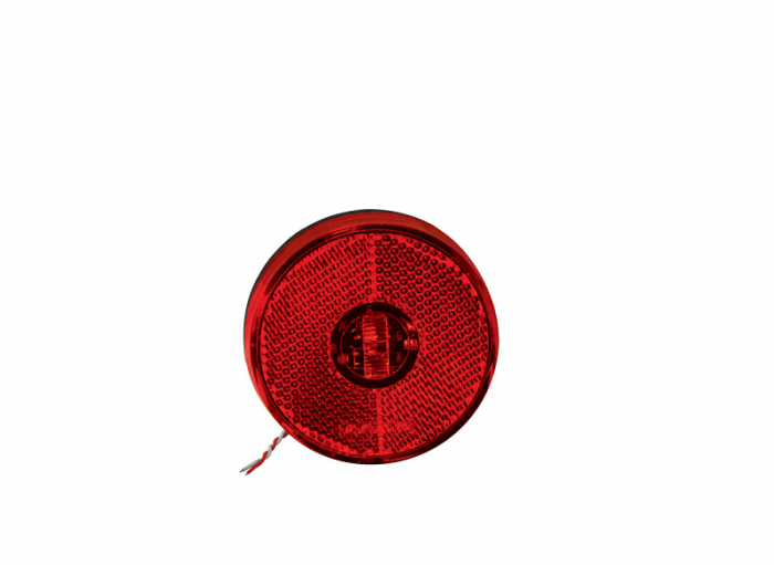 Lanterna lateral LED com cabos vermelha