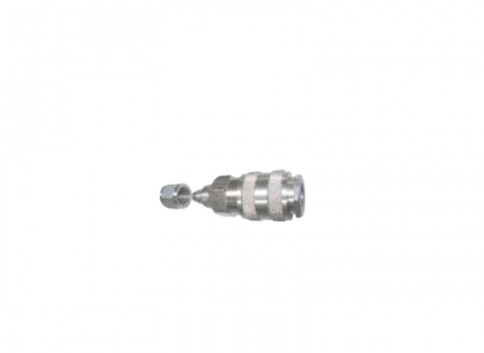 Engate rápido mini espigão Rodoar c/ porca para tubo 8mm