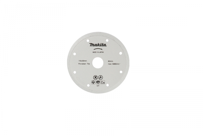 Disco diamantado liso porcelanato Makita