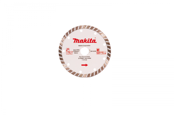 Disco diamantado liso turbo 125mm Makita