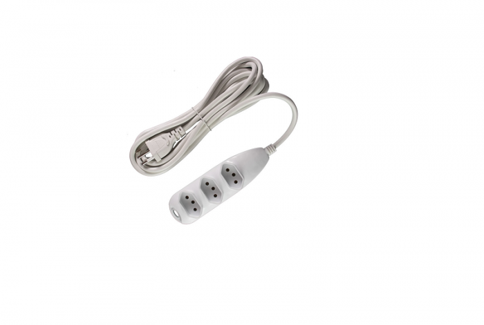 Extensão 3 tomadas 2x0.75mmx1.5m Artek