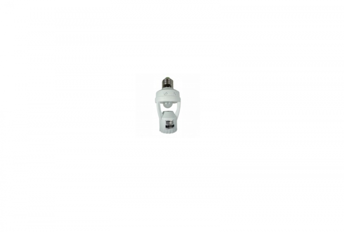 Sensor de presença e fotocélula p/ soquete E27 bivolt - 127/220V