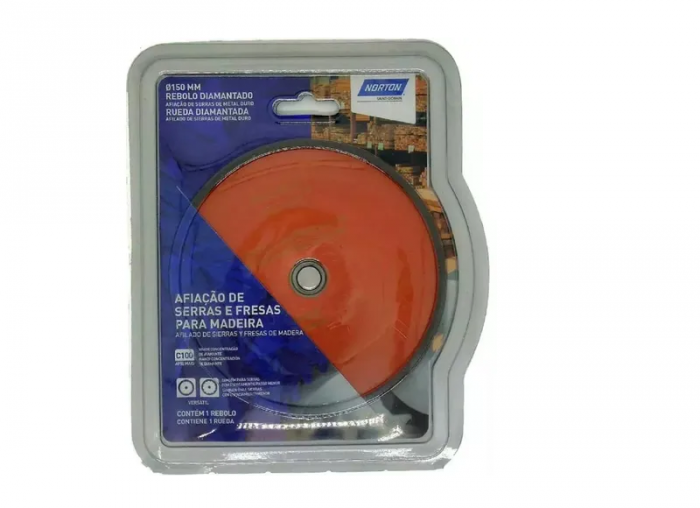 Rebolo diamantado para afiação de serras NORTON