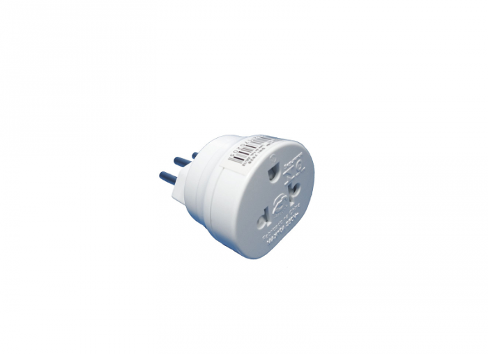Plug adaptador 2P+T 10A/250Vac DNI