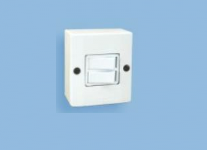 Interruptor 2 teclas sobrepor linha Milleniun Mec-Tronic
