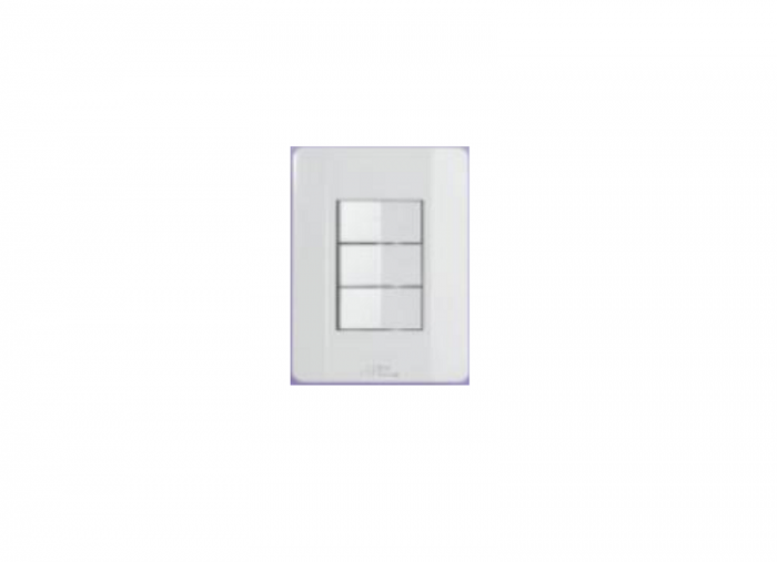 Interruptor 3 teclas linha Rapid Mec-Tronic