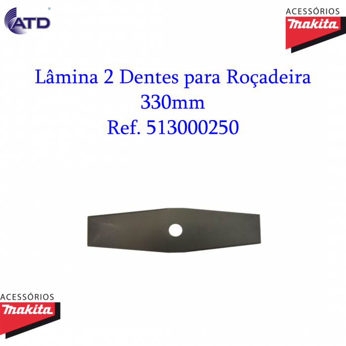 Lâmina 2 dentes para roçadeira Makita
