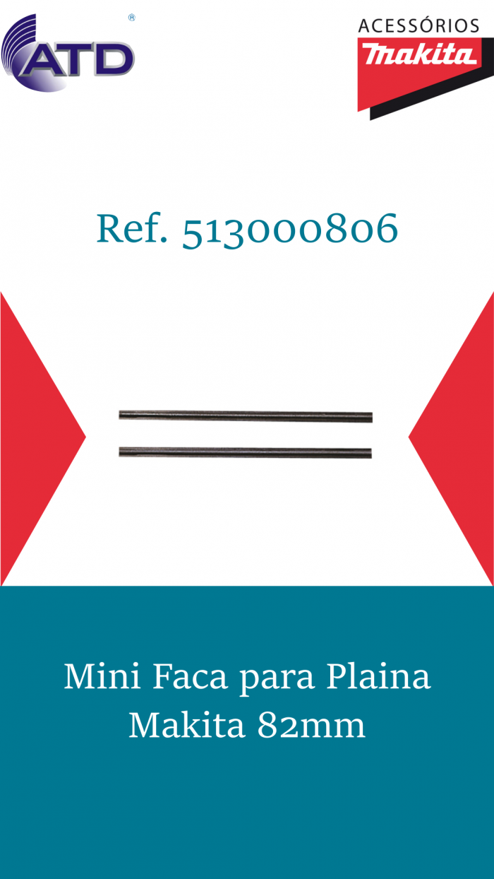 Mini Faca para Plaina Makita 82mm