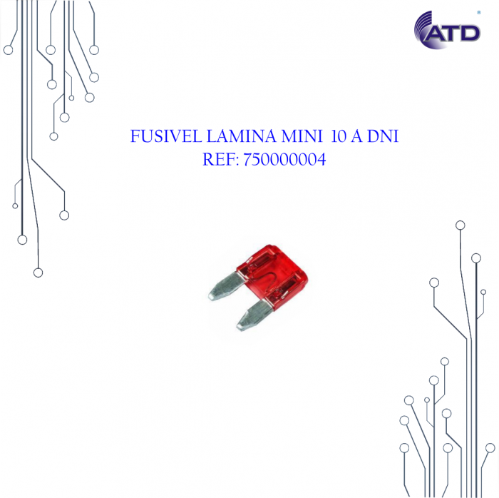 Fusível lâmina mini 10A   DNI