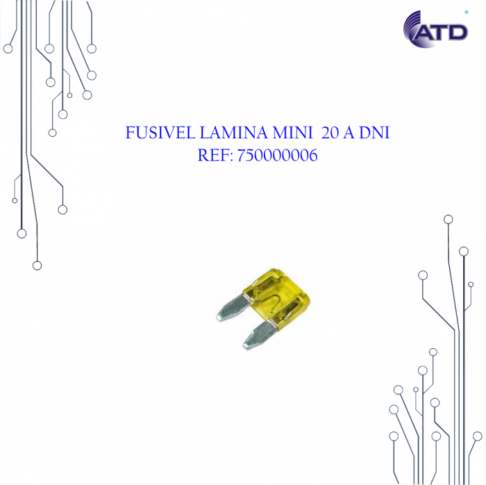 Fusível lâmina mini 20A   DNI