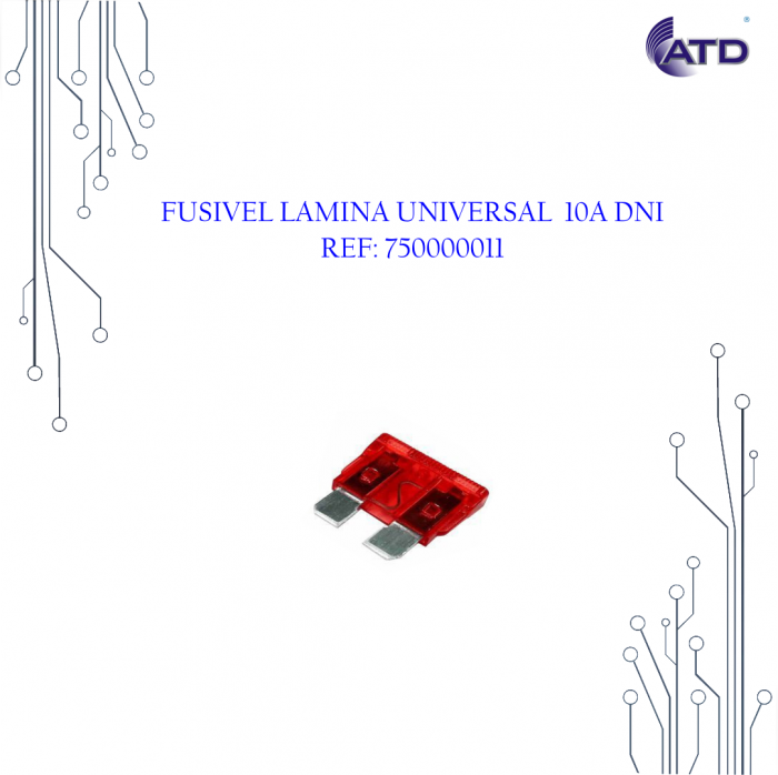 Fusível lâmina universal 10A   DNI
