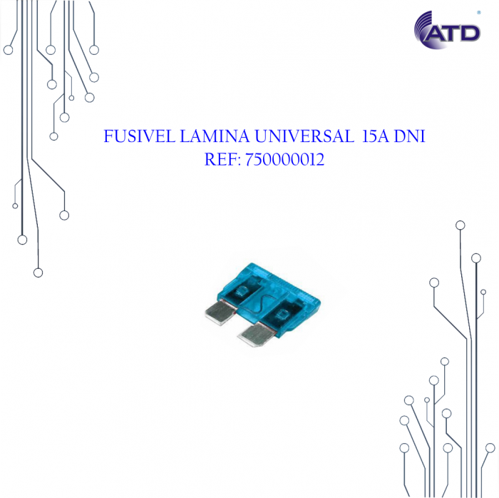 Fusível lâmina universal 15A   DNI