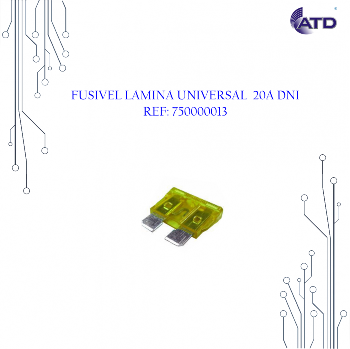 Fusível lâmina universal 20A   DNI