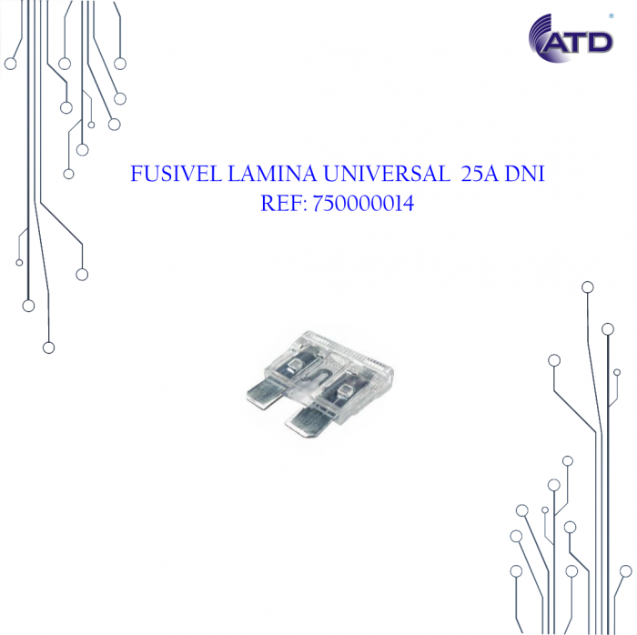 Fusível lâmina universal 25A   DNI