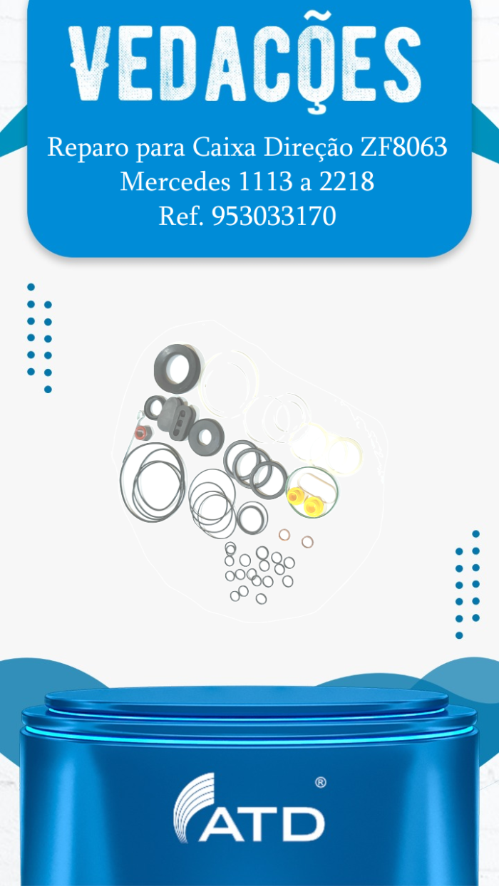 Reparo para caixa de direção ZF 8063 Mercedes
