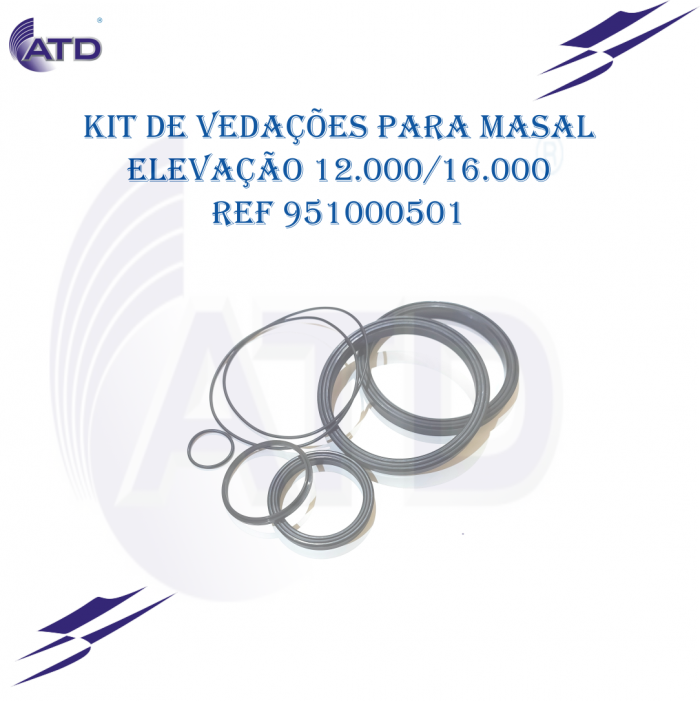 Kit de vedações para Guindaste Masal elevação 12.000/16.000