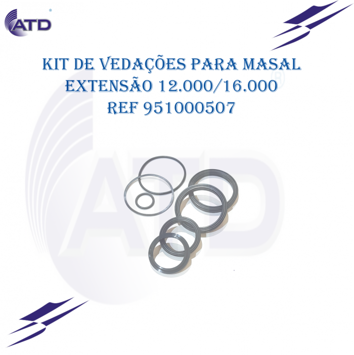 Kit de vedações para Guindaste Masal extensão12.000/16.000