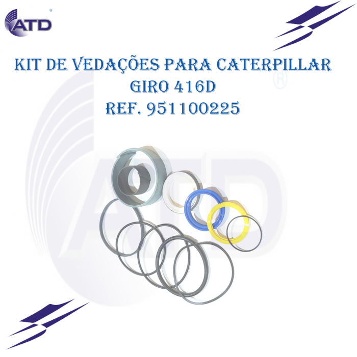 Kit de vedações para Caterpillar giro 416D