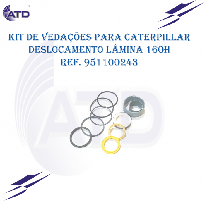 Kit de vedações para Caterpillar deslocamento da lâmina 120K/160H
