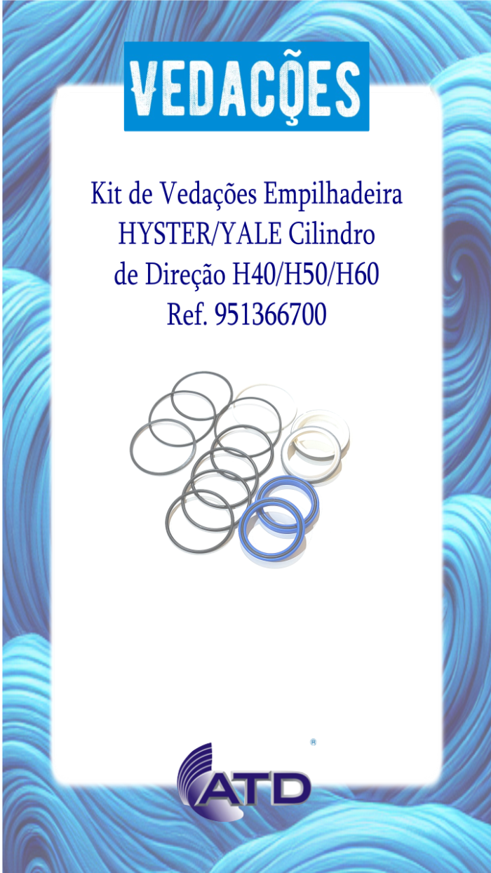 Kit de Vedações para Hyster/Yale Cilindro de Direção