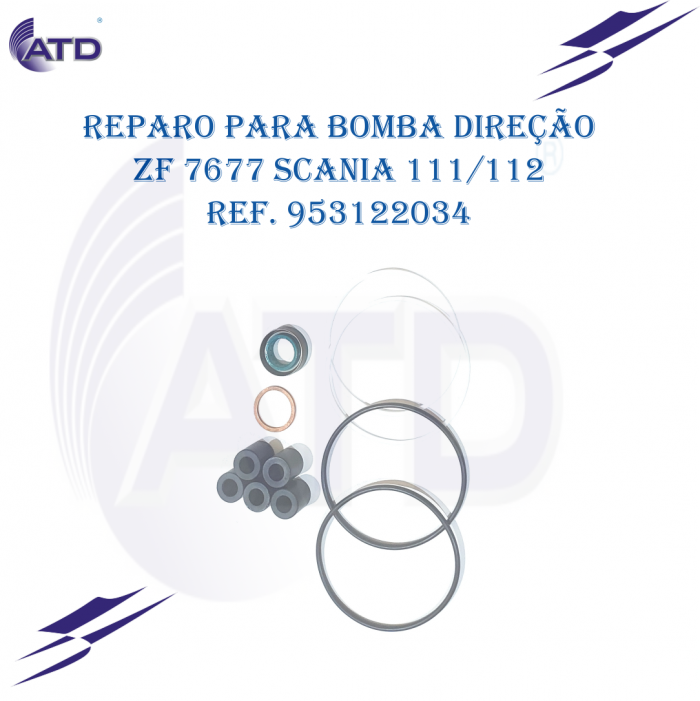 Reparo bomba de direção ZF 7677 Scania