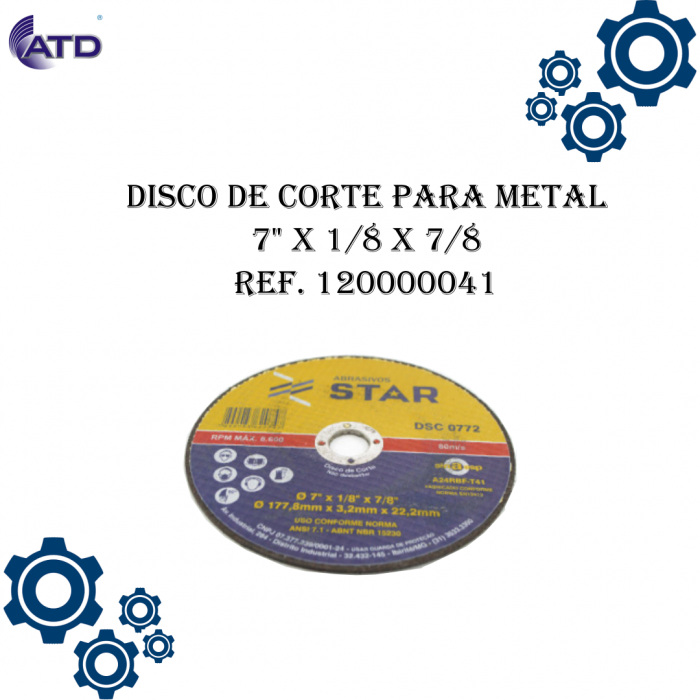 Disco de corte para metal   STAR