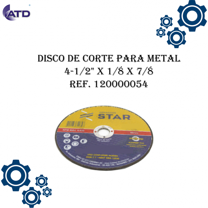 Disco de corte para metal   STAR