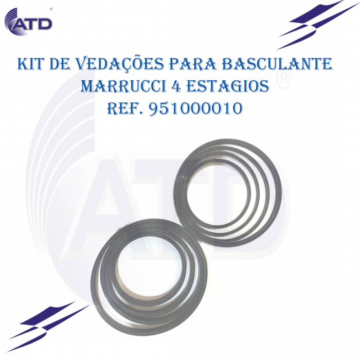 Kit de vedações para Basculante Marrucci 4 estágios