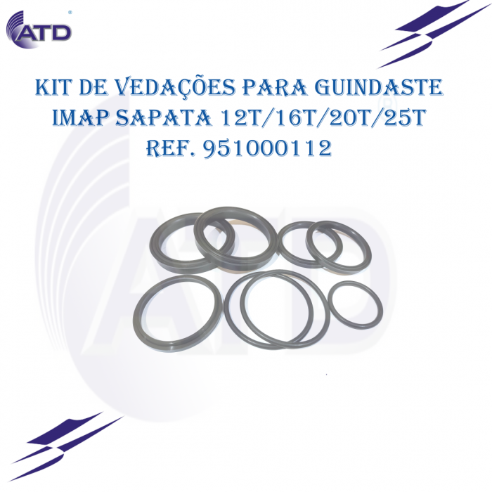 Kit de vedações para Guindaste Imap sapata 12T/16T/20T/25T