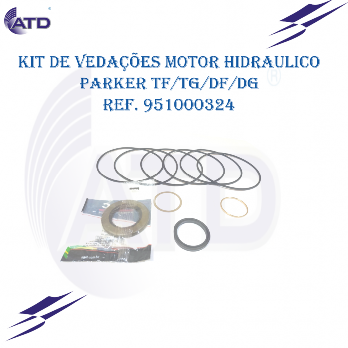 Kit de vedações para Motor Hidráulico Parker TF/TG/DF/DG