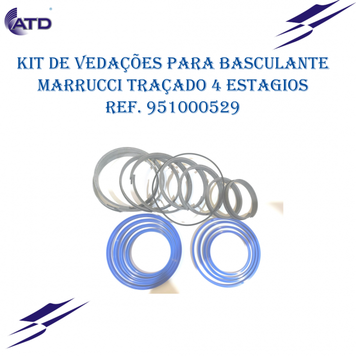 Kit de vedações para Basculante Marrucci traçado 4 estágios