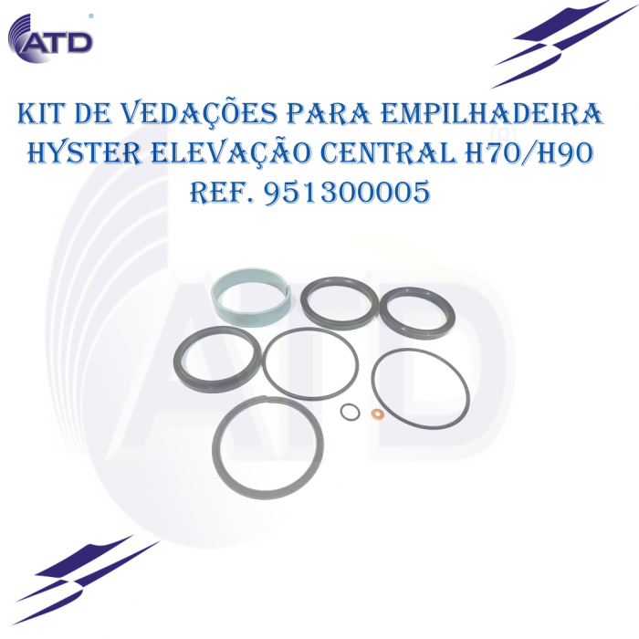 Kit de vedações para empilhadeira Hyster elevação central