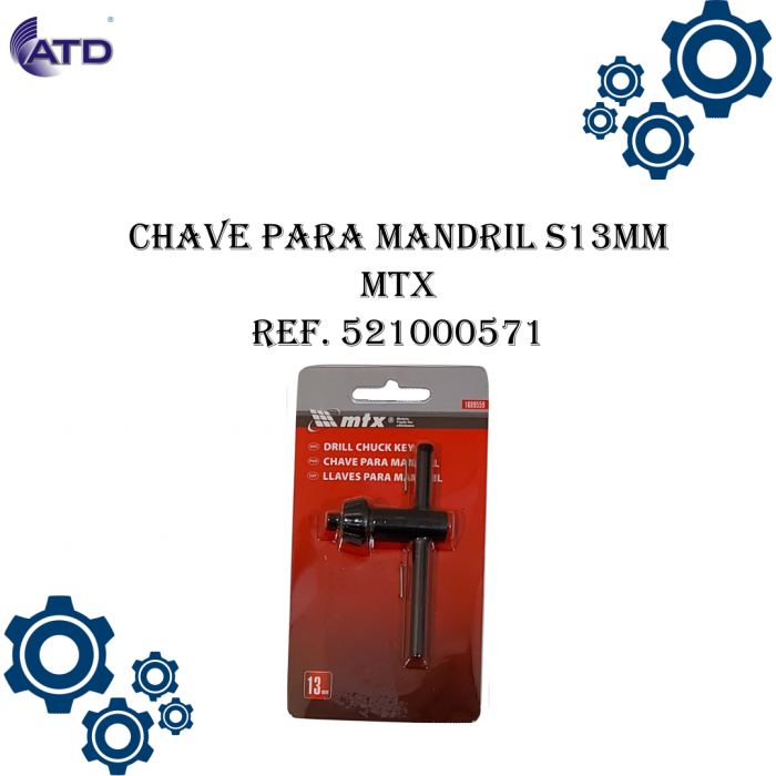 Chave para mandril S13mm MTX