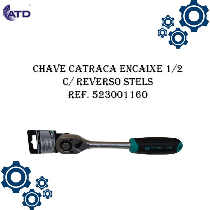 Chave catraca encaixe 1/2 c/ reverso STELS