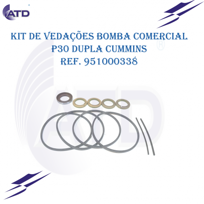 Kit de vedações para Bomba Comercial P30 dupla Cummins