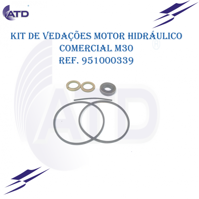 Kit de vedações para motor hidráulico Comercial M30