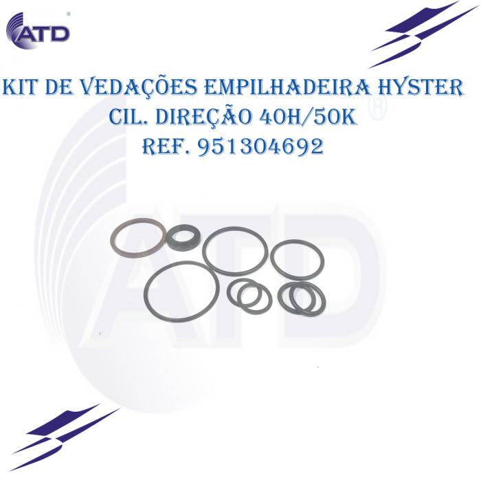 Kit de vedações para empilhadeira HYSTER cilindro de direção