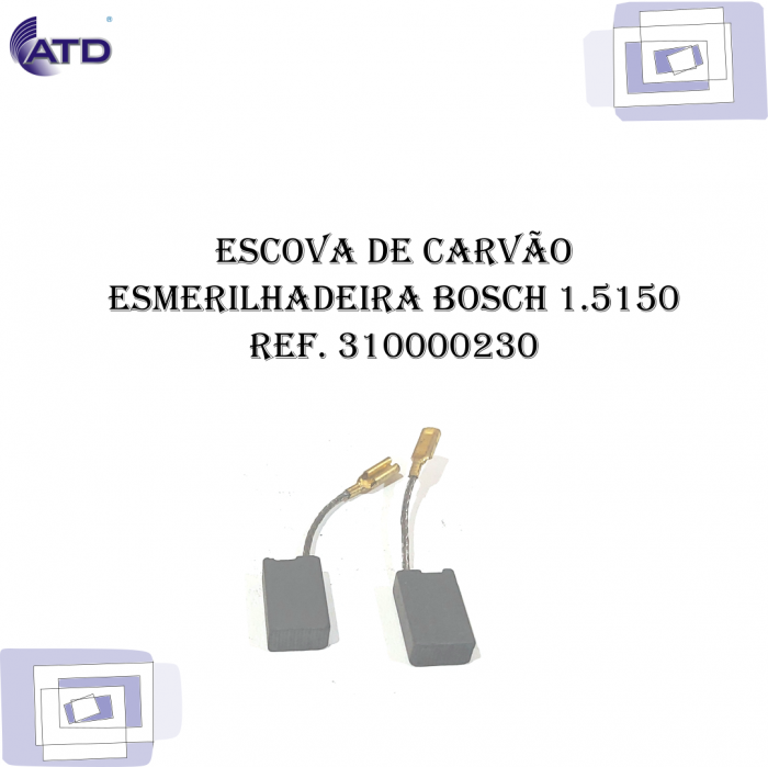 Escova de carvão para esmerilhadeira Bosch 1.5150