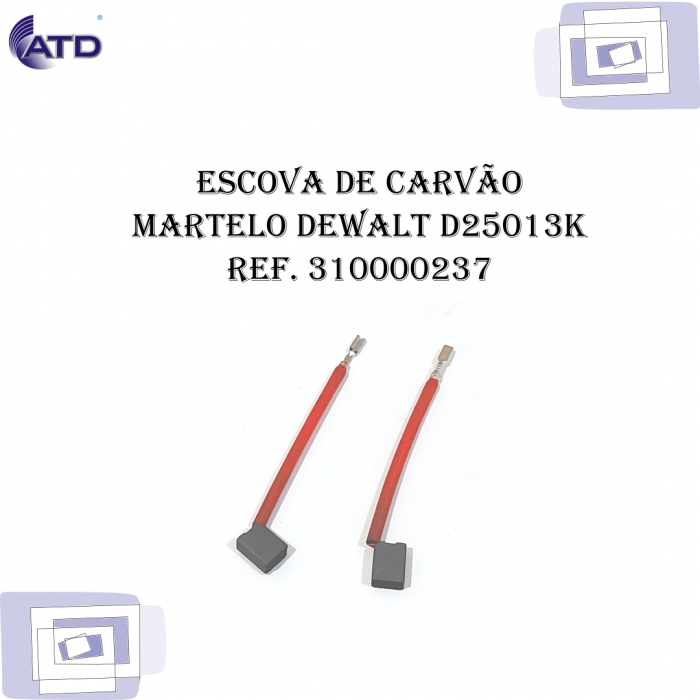 Escova de carvão para Martelo DEWALT D25013K