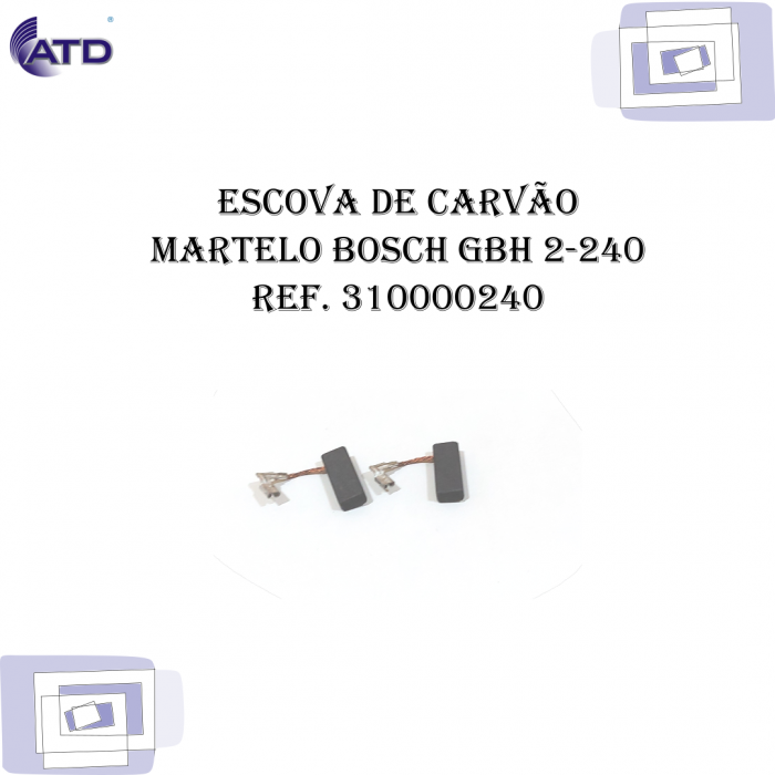 Escova de carvão Martelo BOSCH GBH 2-240