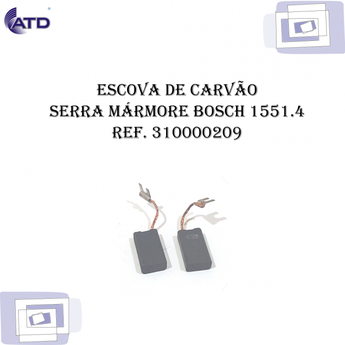Escova de carvão Serra Mármore BOSCH 1551.4