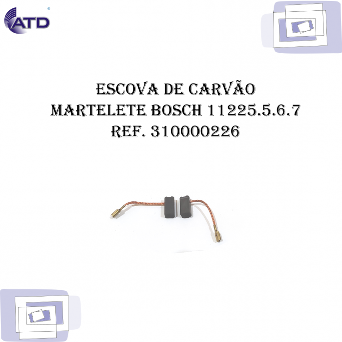 Escova de carvão Martelete BOSCH 11225.5.6.7