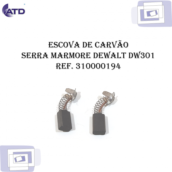 Escova de carvão Serra Mármore DEWALT DW301