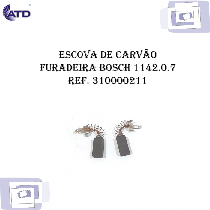 Escova de carvão Furadeira BOSCH 1142.0.7