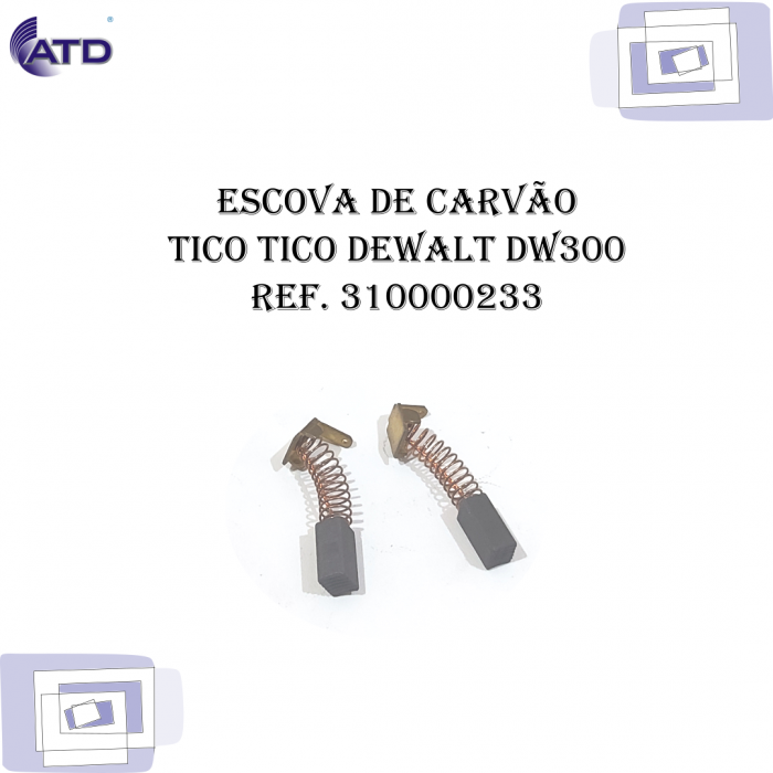 Escova de carvão Serra Tico Tico DEWALT DW300