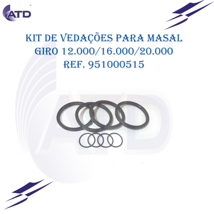 Kit de vedações para MASAL giro 12.000/16.000/20.000