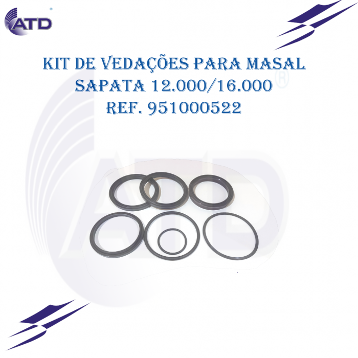 Kit de vedações para MASAL sapata 12.000/16.000