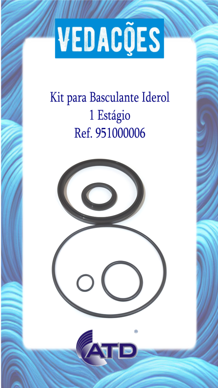 Kit de Vedações para Basculante Iderol 1 estágio